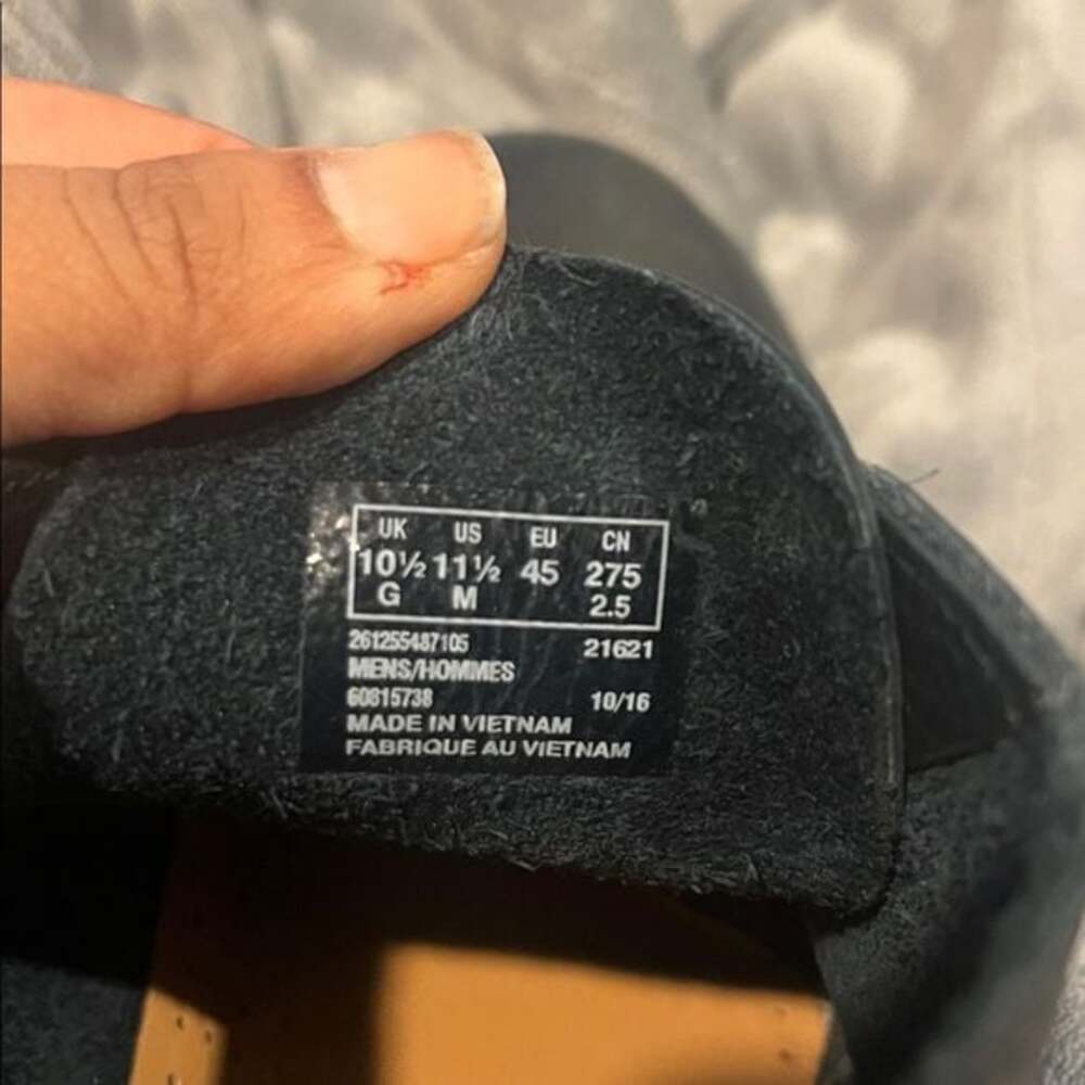 CLARKS DESERT BOOT - NAVY LEATHER 11.5 - Picture 6 of 7